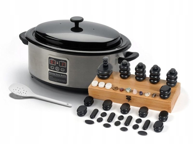 komplect stone massage 64 kameni nahrivac 6l